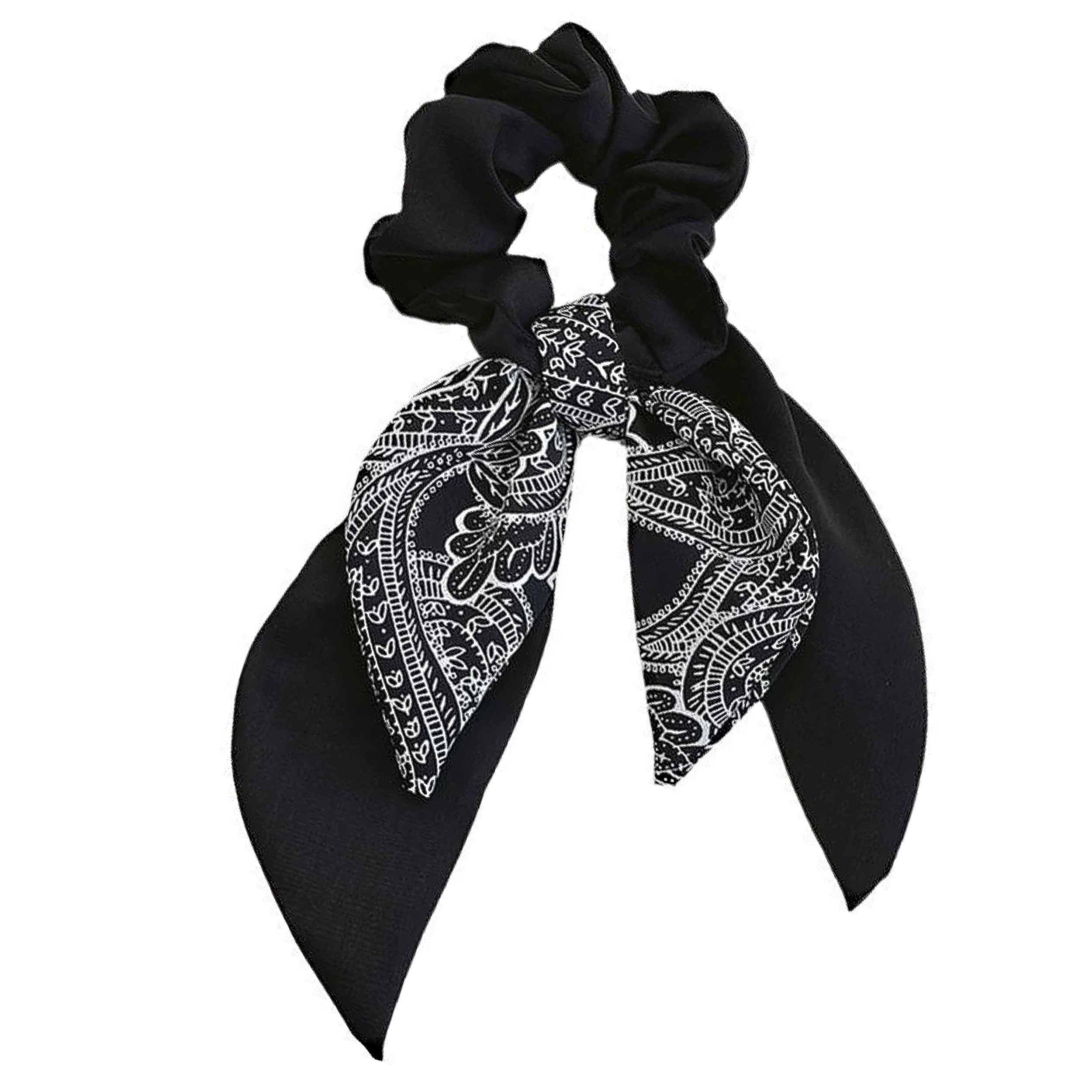 Anna-Kaci Fashion Elastic Hair Ties with Bows, Hair Scrunchies with Knotted Bow Ribbon for Women