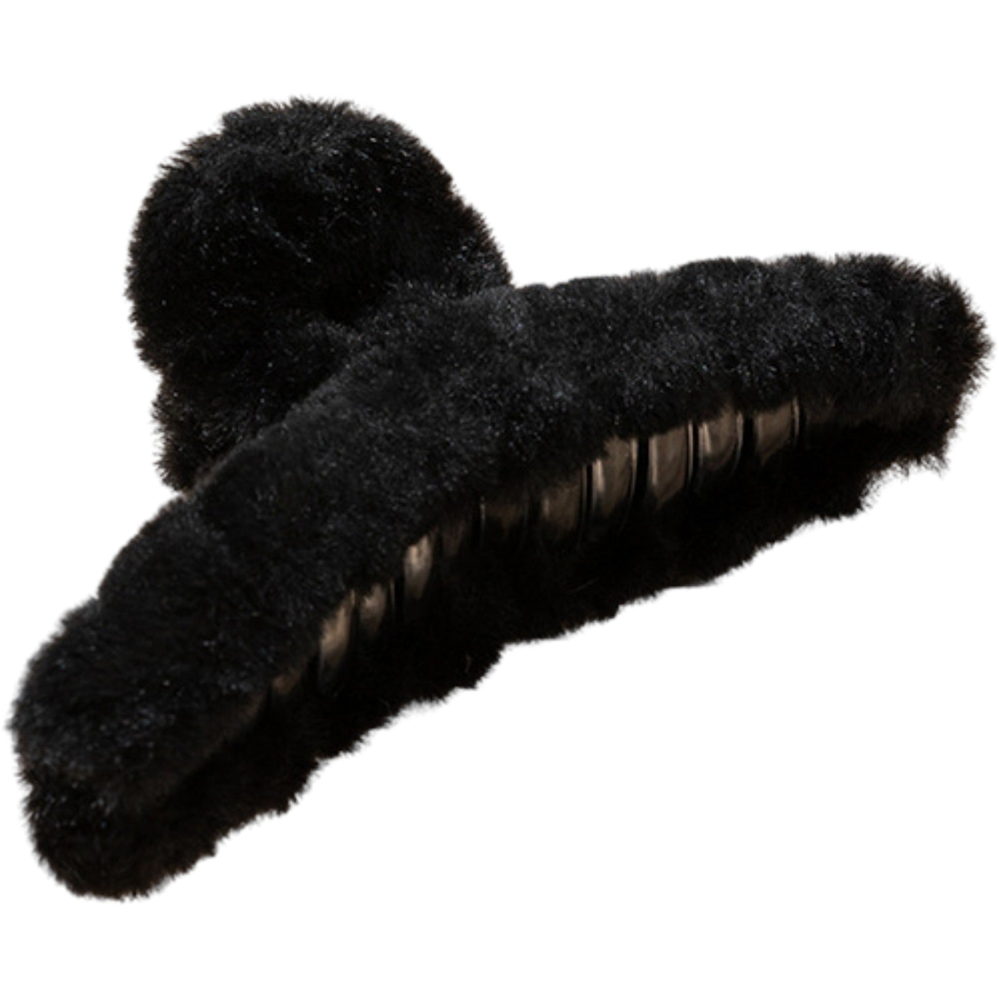 Anna-Kaci Faux Fur Hair Claw Clip with Plush Texture and Secure Spring Hold