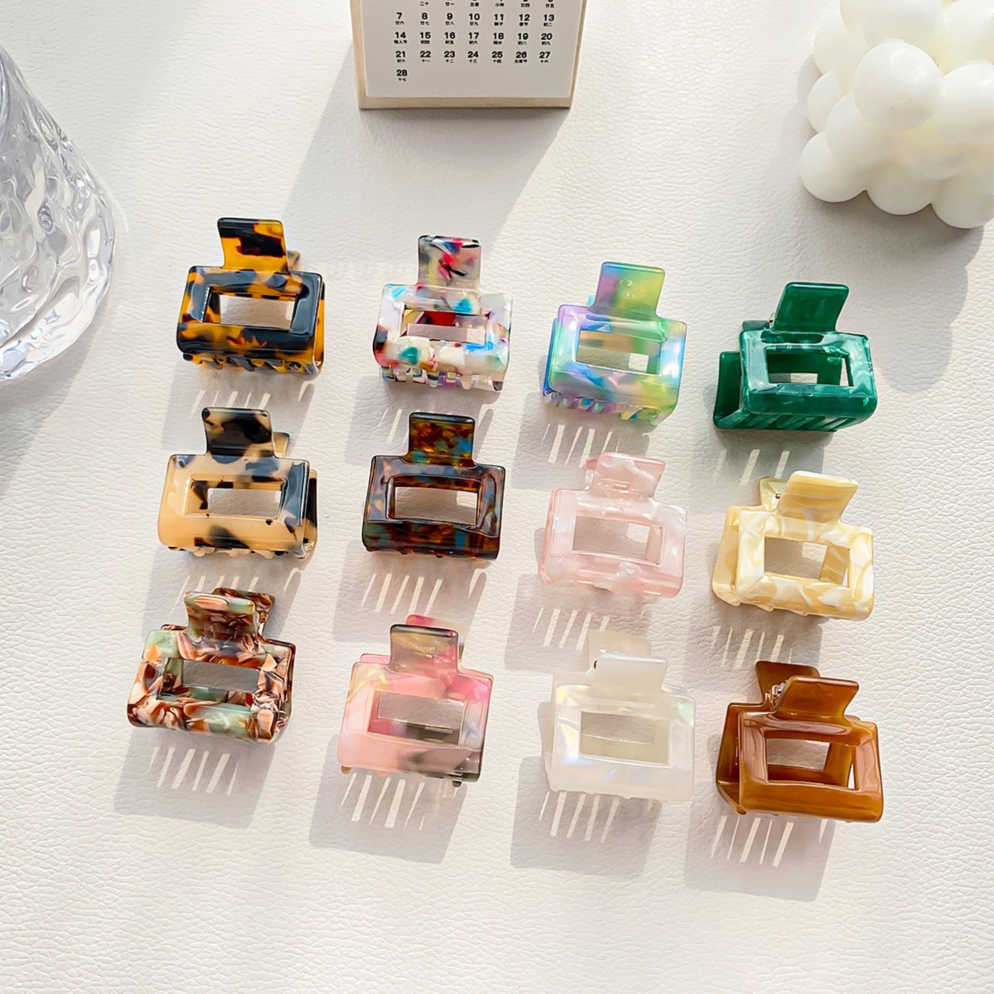 Anna-Kaci Rectangular Cutout Hair Claw Clip with Smooth Gloss Finish for Everyday Styling