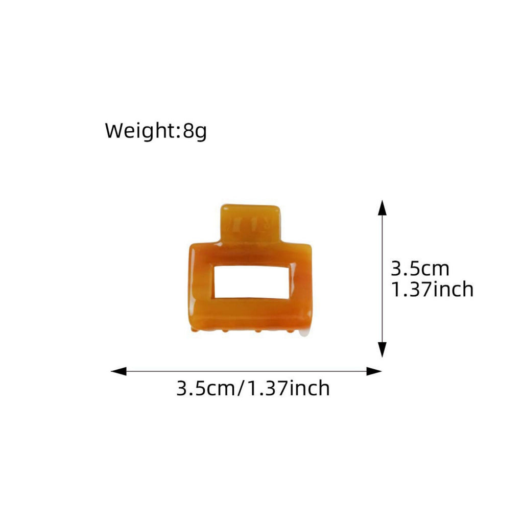 Anna-Kaci Rectangular Cutout Hair Claw Clip with Smooth Gloss Finish for Everyday Styling
