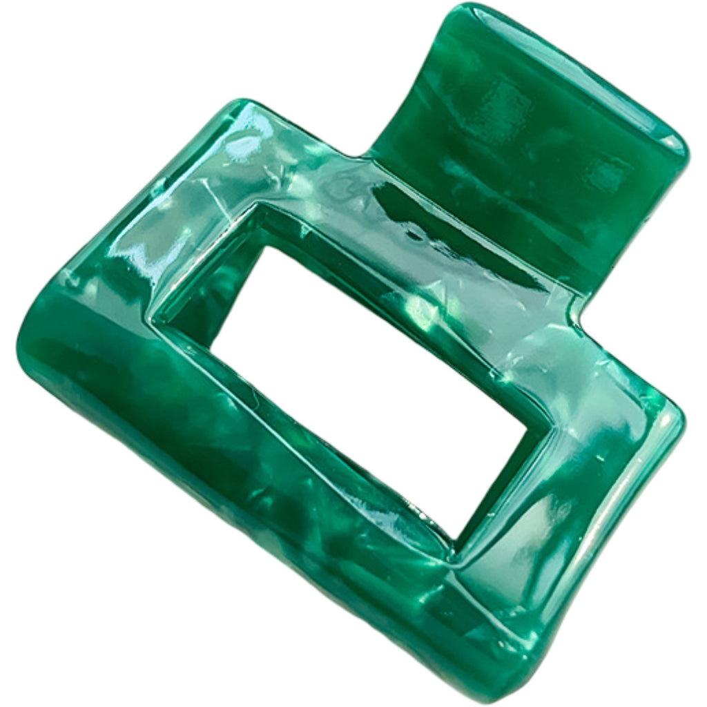 Anna-Kaci Rectangular Cutout Hair Claw Clip with Smooth Gloss Finish for Everyday Styling