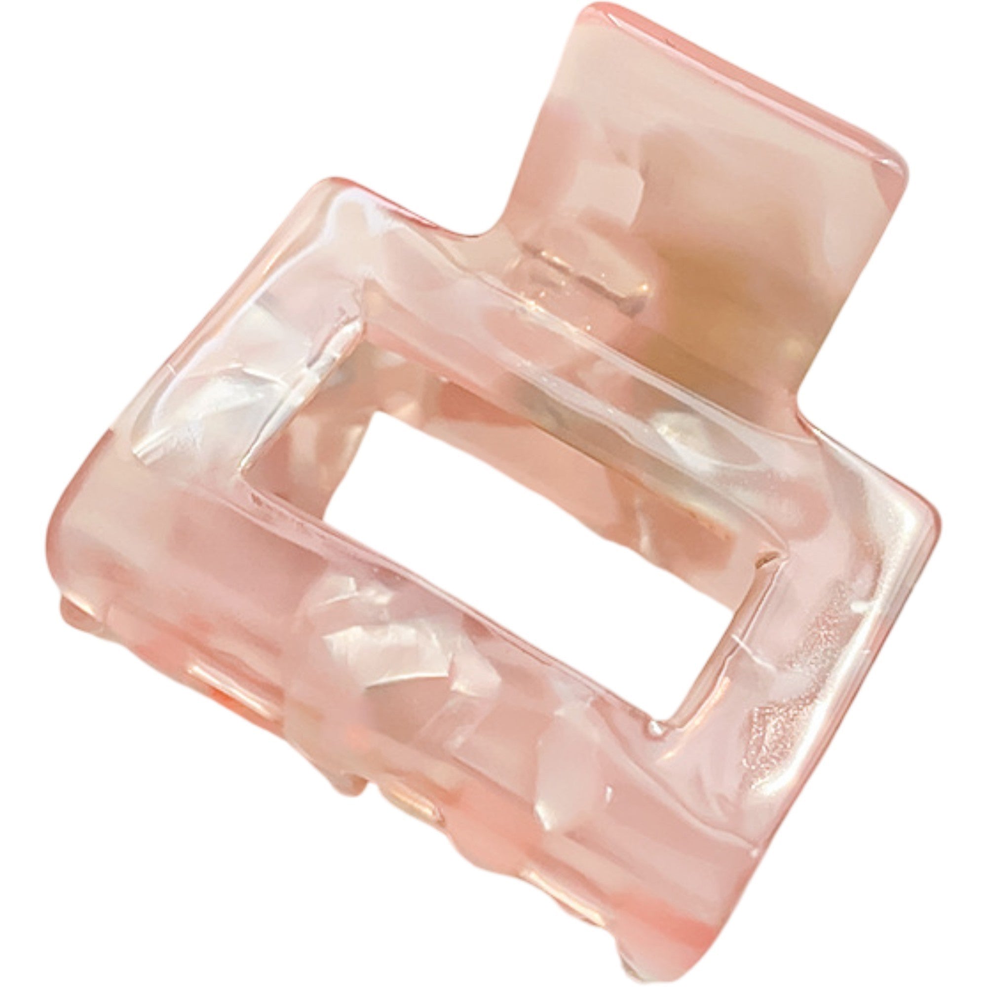 Anna-Kaci Rectangular Cutout Hair Claw Clip with Smooth Gloss Finish for Everyday Styling