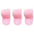 Anna-Kaci 3 Pack Adjustable Hook and Loop Spa Headband Soft Hair Wrap