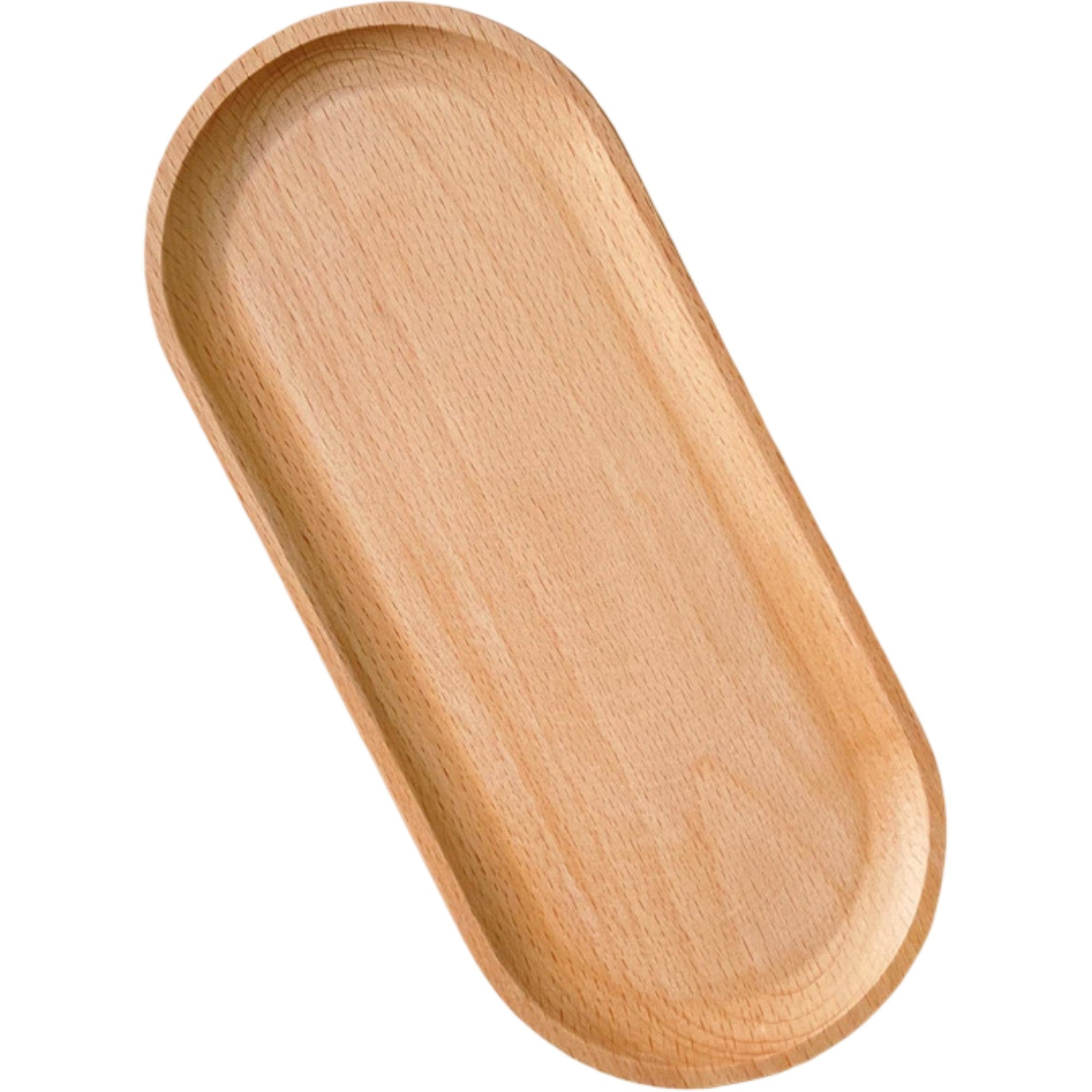 Anna-Kaci Wooden Oval Serving Tray for Tabletop Decoration and Everyday Organization