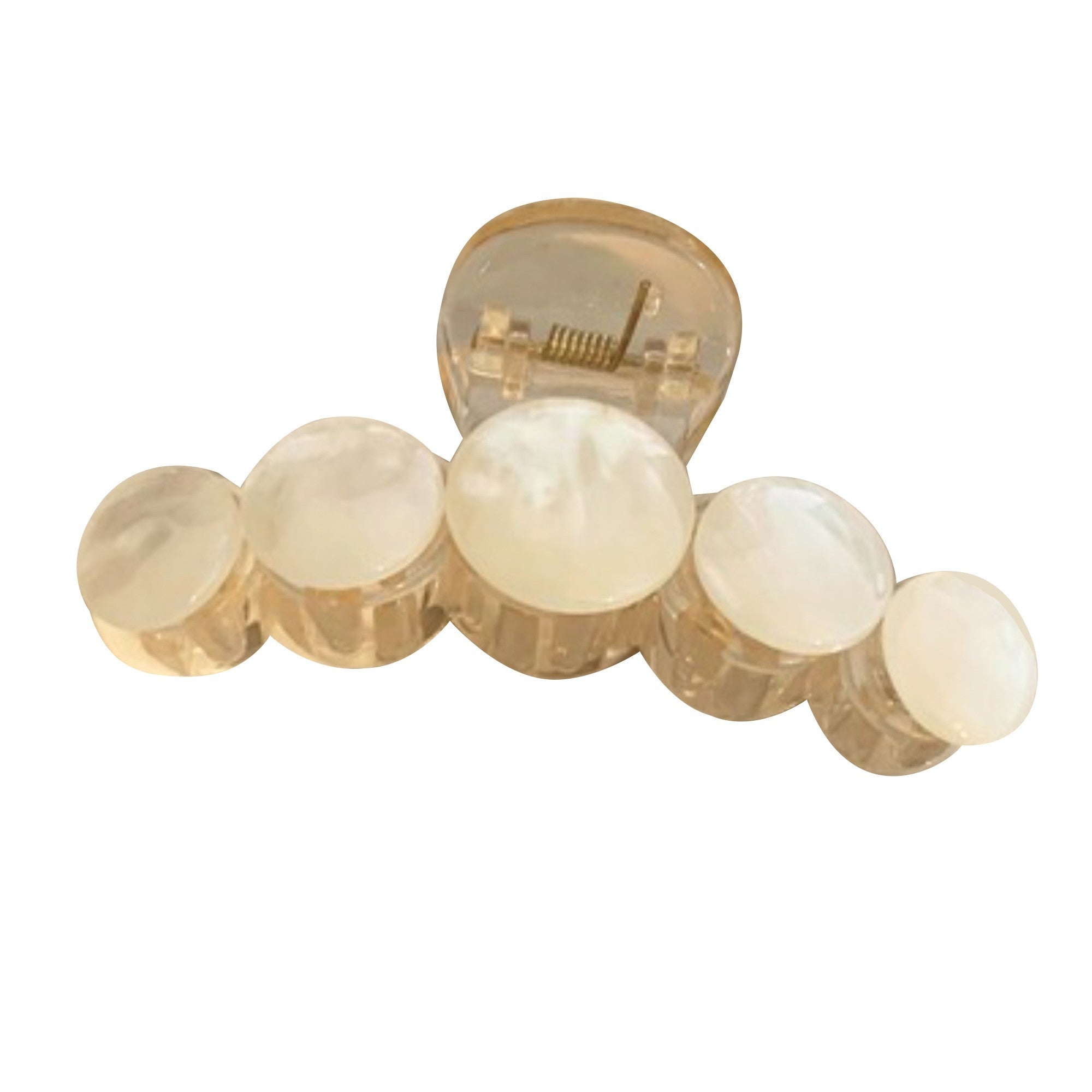 Anna-Kaci Rounded Disc Hair Claw Clip with Smooth Finish and Secure Spring Hold