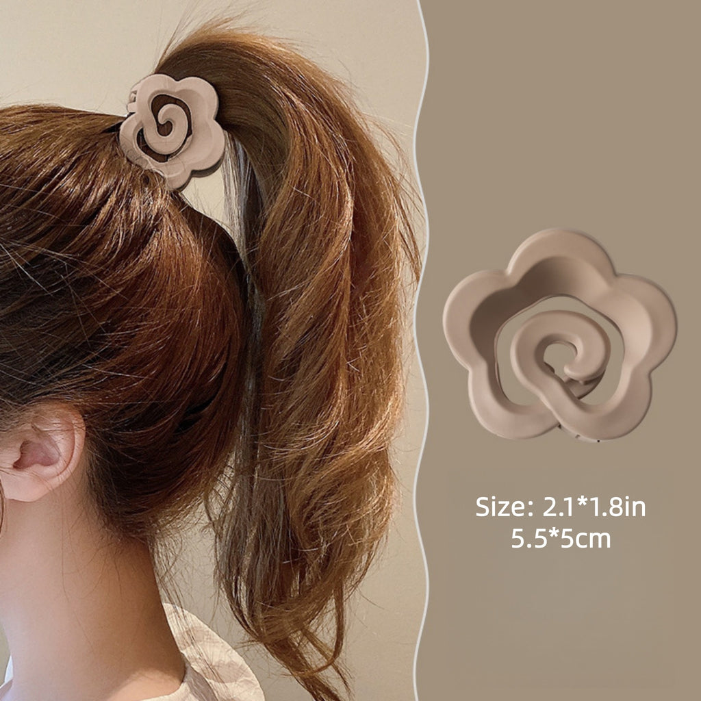 Anna-Kaci Flower Hair Claw Clip with Secure Grip and Smooth Finish