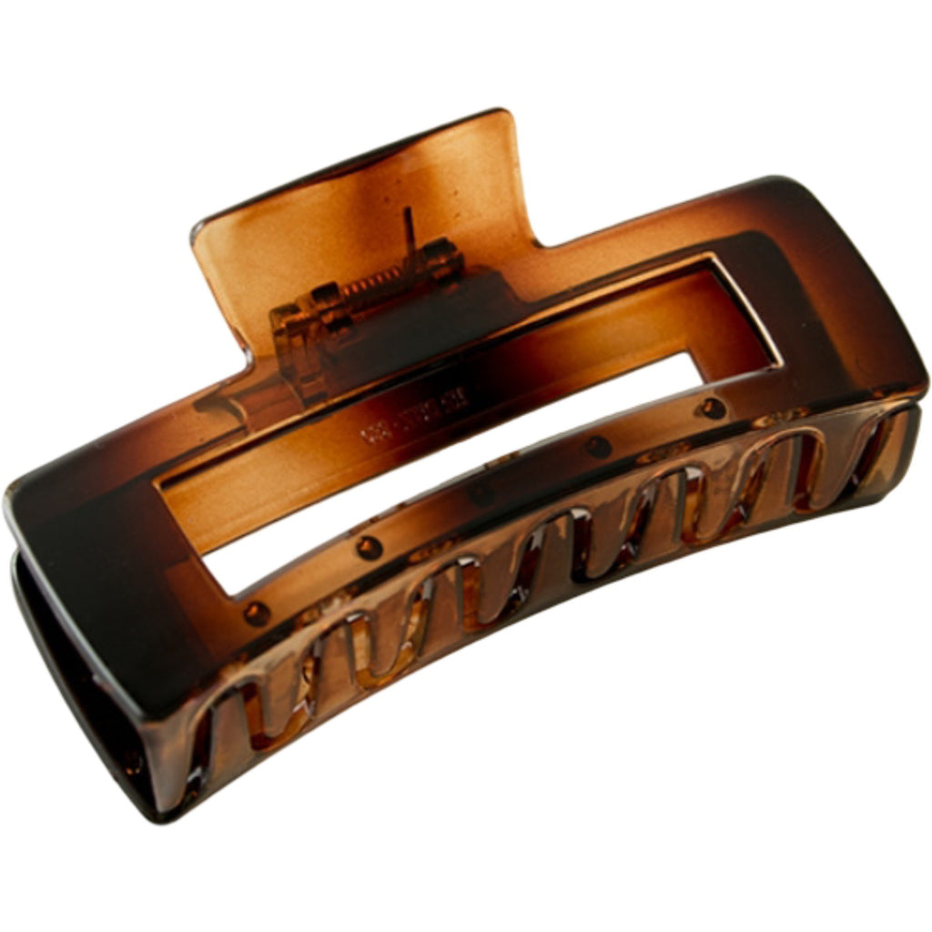 Anna-Kaci Rectangular Hair Claw Clip with Cutout Design and Strong Hold