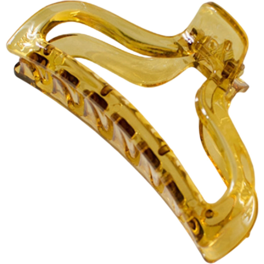 Anna-Kaci Curved Hair Claw Clip with Sculpted Design and Strong Hold