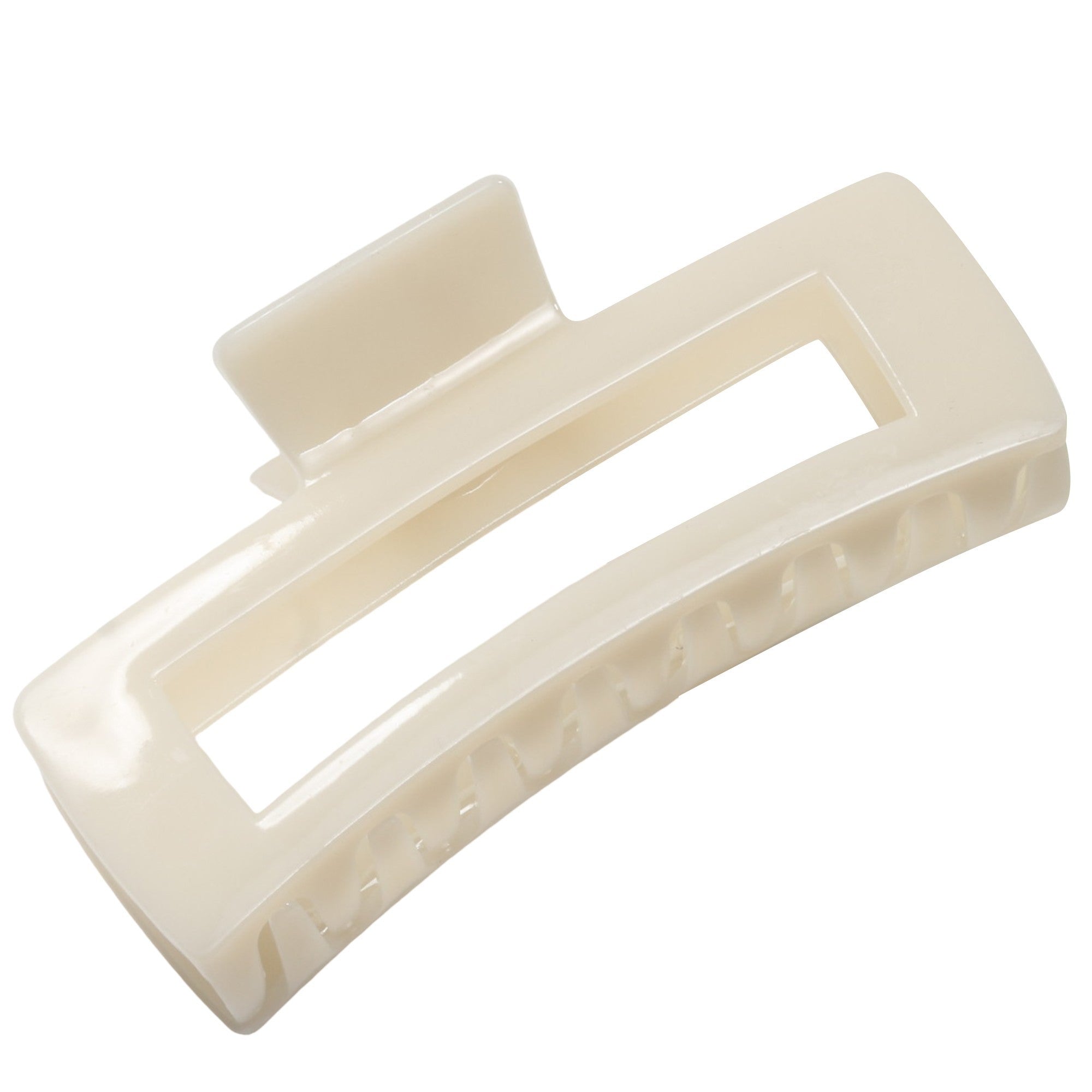 Anna-Kaci Rectangular Hair Claw Clip with Open Frame Design and Strong Hold