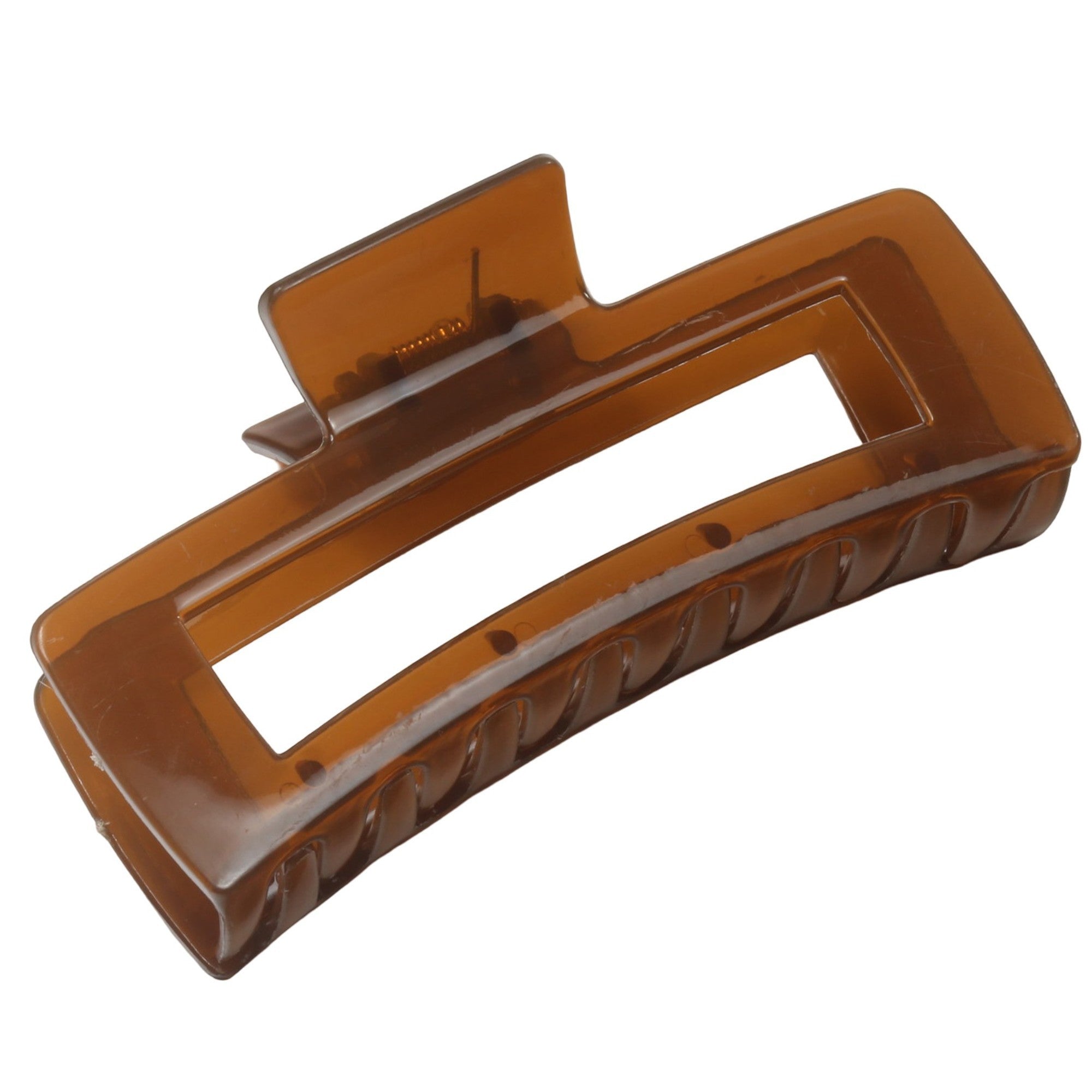 Anna-Kaci Rectangular Hair Claw Clip with Open Frame Design and Strong Hold