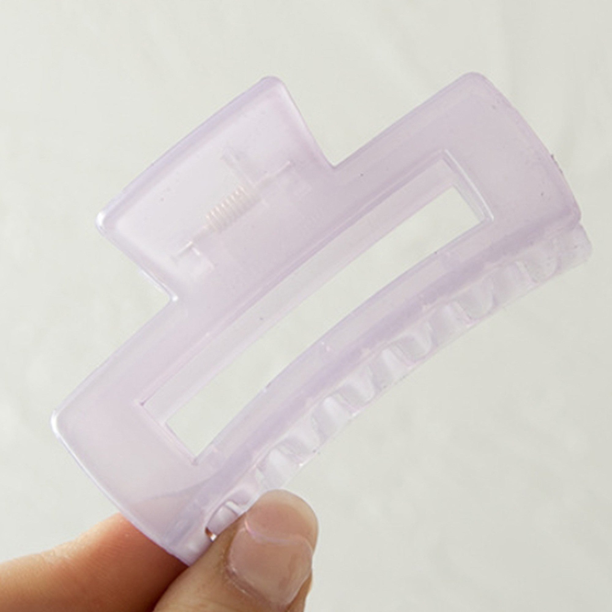 Anna-Kaci Rectangular Hair Claw Clip with Open Frame Design and Strong Hold