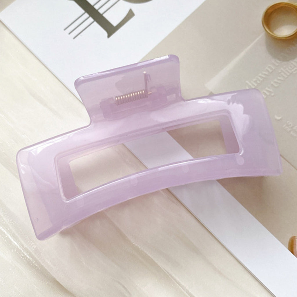 Anna-Kaci Rectangular Hair Claw Clip with Open Frame Design and Strong Hold
