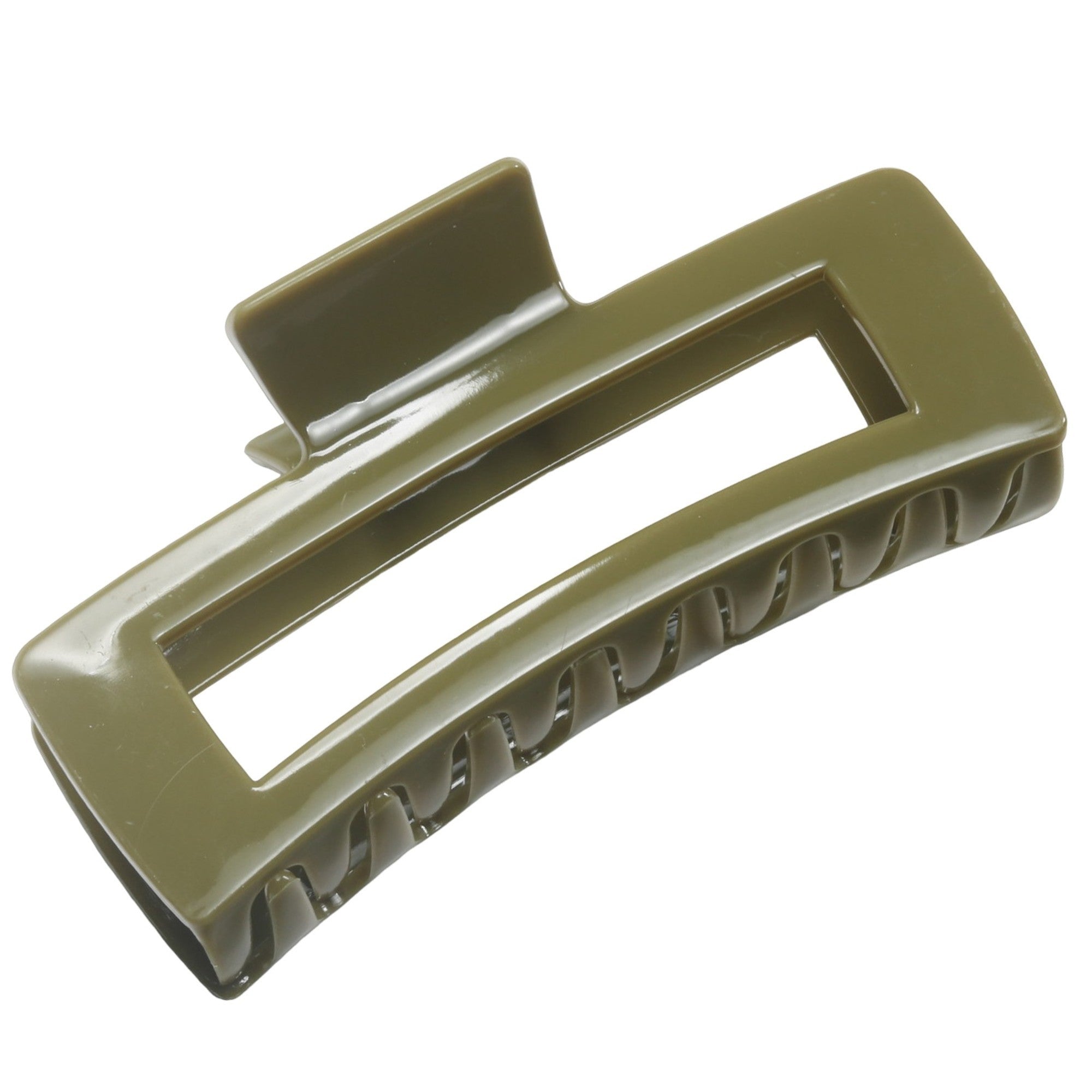 Anna-Kaci Rectangular Hair Claw Clip with Open Frame Design and Strong Hold