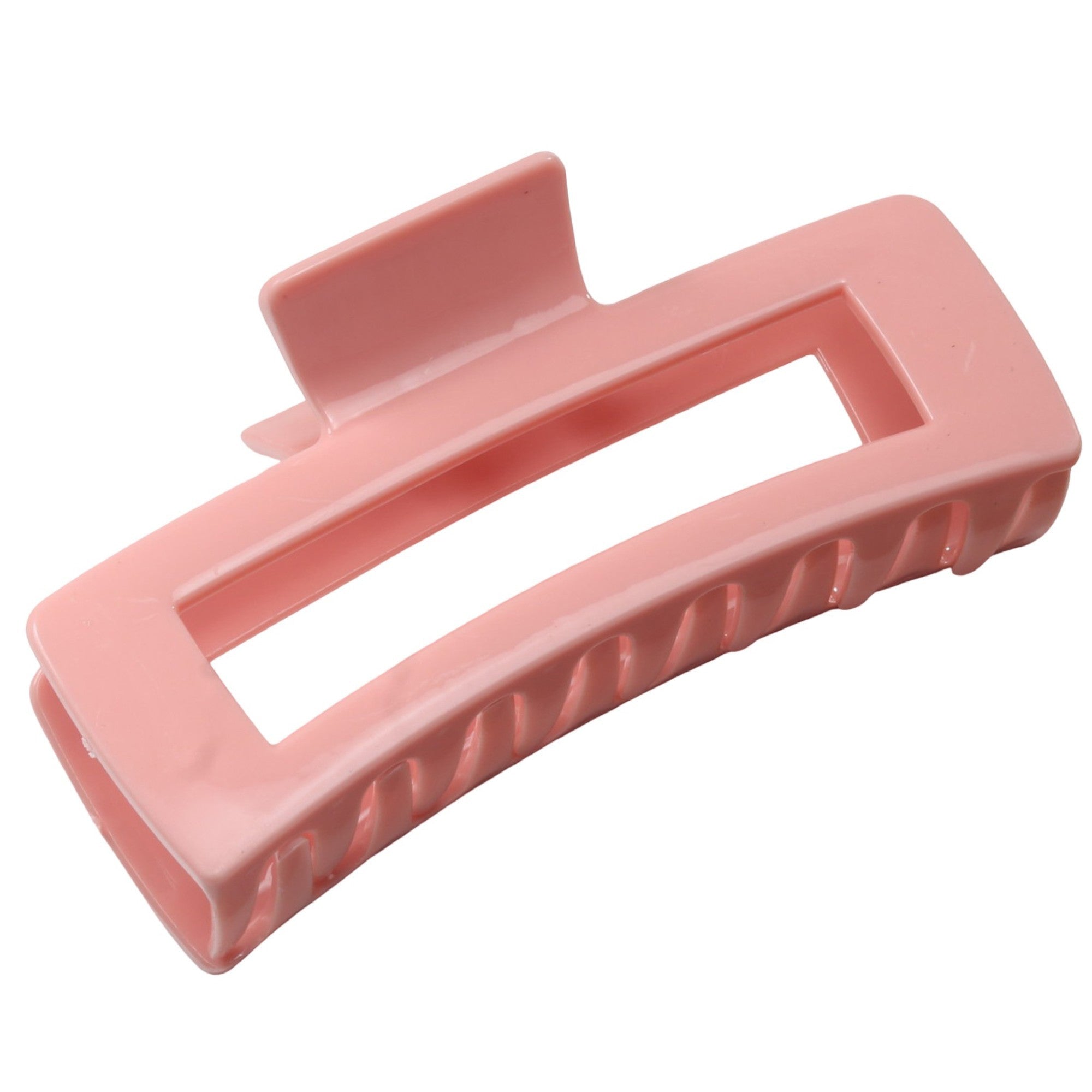 Anna-Kaci Rectangular Hair Claw Clip with Open Frame Design and Strong Hold