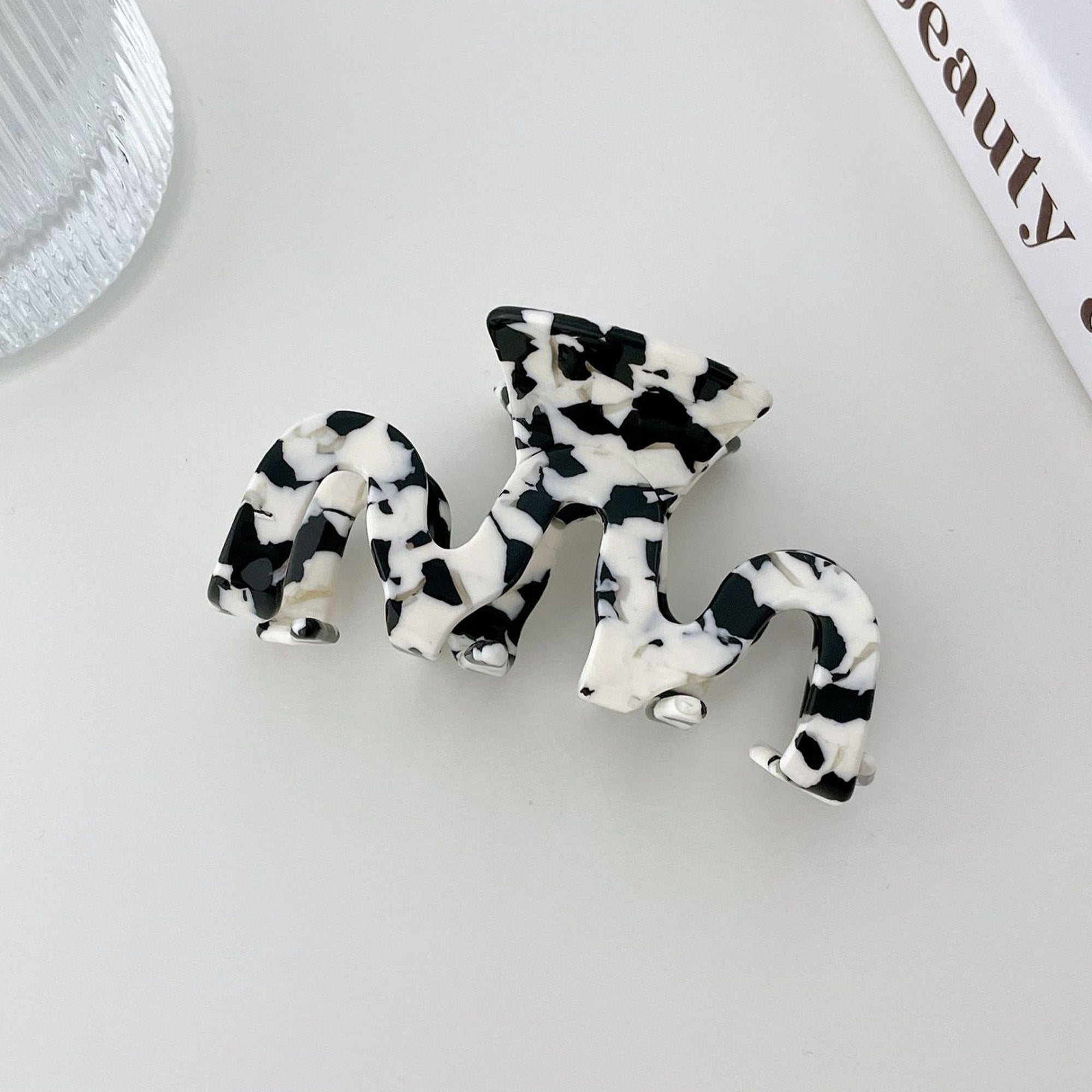 Anna-Kaci Large Marble Pattern Hair Claw Clip with Strong Hold Lightweight Design