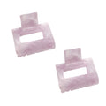 Anna-Kaci Small Square Hair Claw Clips 2 Pack Strong Hold Lightweight Design