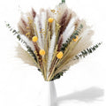 Alilang Decorative Dried Flower Bouquet with Natural Grasses for Home Decoration and Event Centerpieces