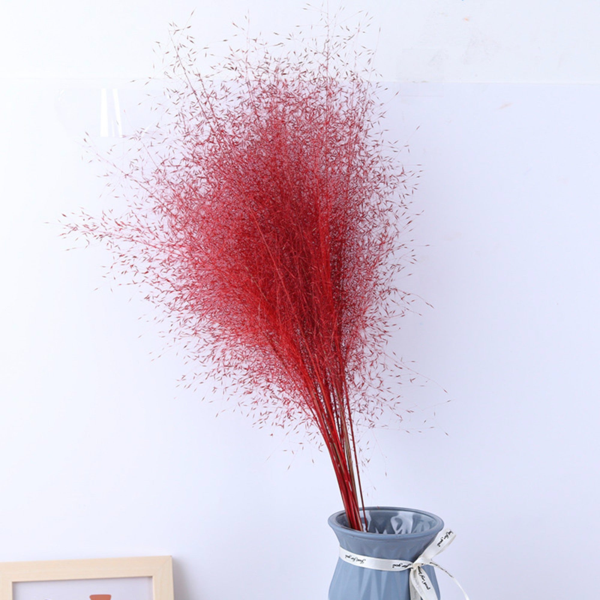Alilang Decorative Dried Wispy Grass Stems for Home Decoration and Floral Arrangements