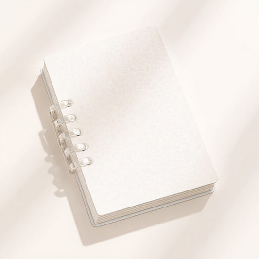 Anna-Kaci 5-Piece Pocket-Sized Notebook with Opaque Textured Cover and Clear Ring Binding