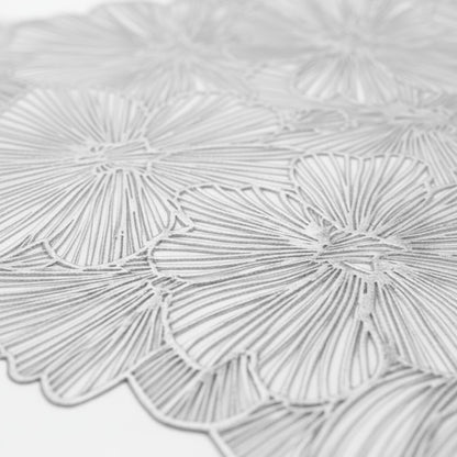 Anna-Kaci Floral Cutout Round Placemat with Delicate Petal Detailing