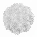 Anna-Kaci Floral Cutout Round Placemat with Delicate Petal Detailing