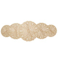 Anna-Kaci Decorative Floral Lace Table Mat with Layered Circular Design