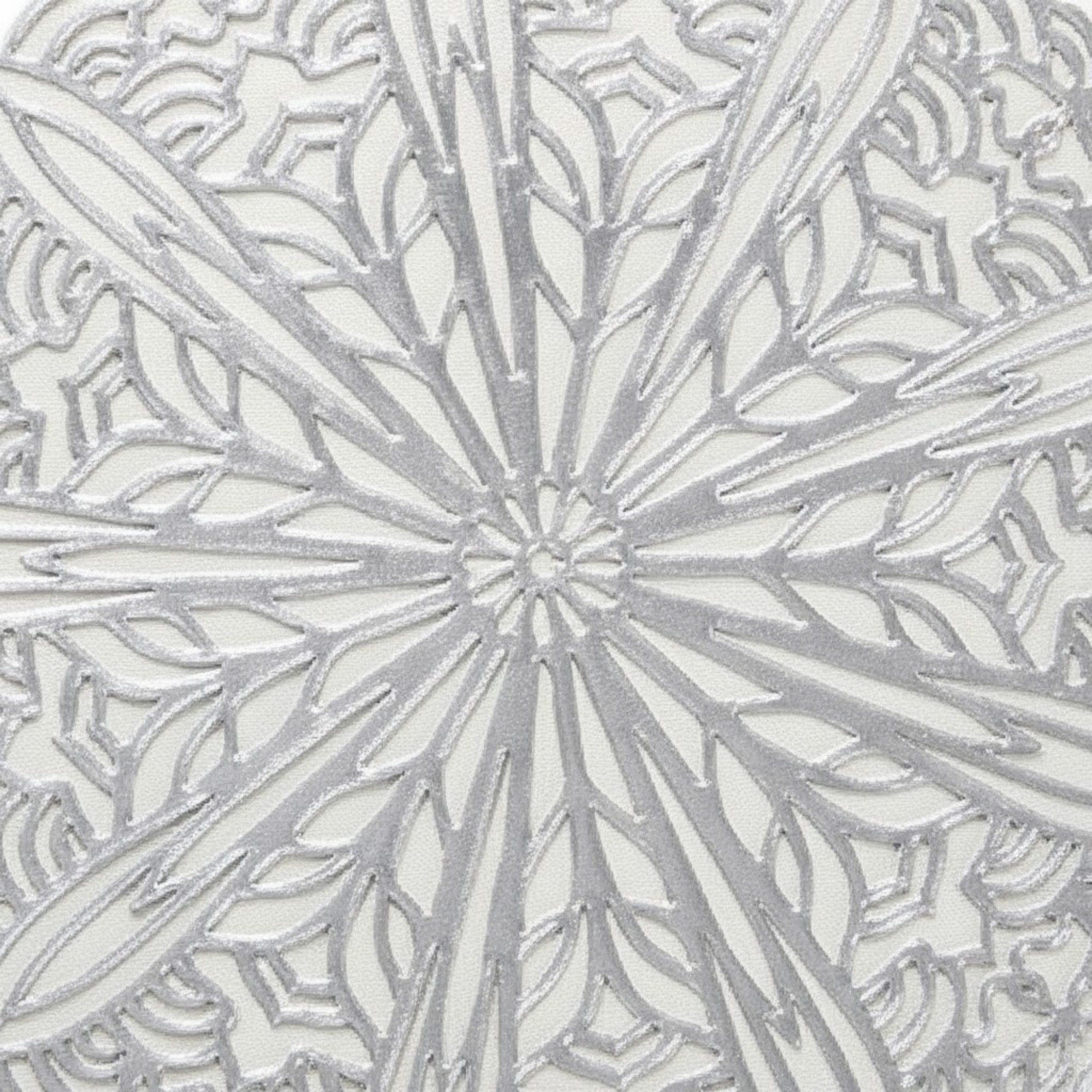 Anna-Kaci Decorative Floral Lace Table Mat with Layered Circular Design