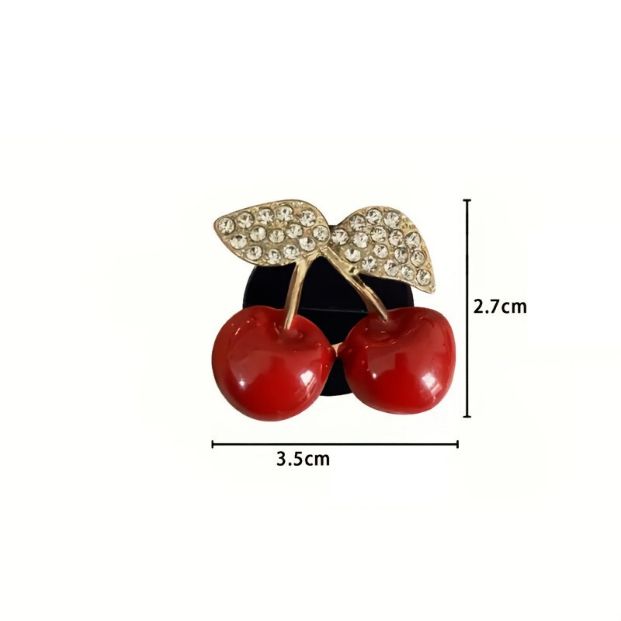 Anna-Kaci 3-Piece Car Air Freshener Clip with Crystal Rhinestone Detailing