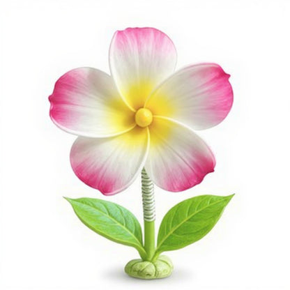 Anna-Kaci Mini Crystal Flower Figurine Set with Colorful Petals and Green Leaves