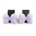 Anna-Kaci 2-Piece Textured Bow Car Air Vent Clip Set with Decorative Lavender Design