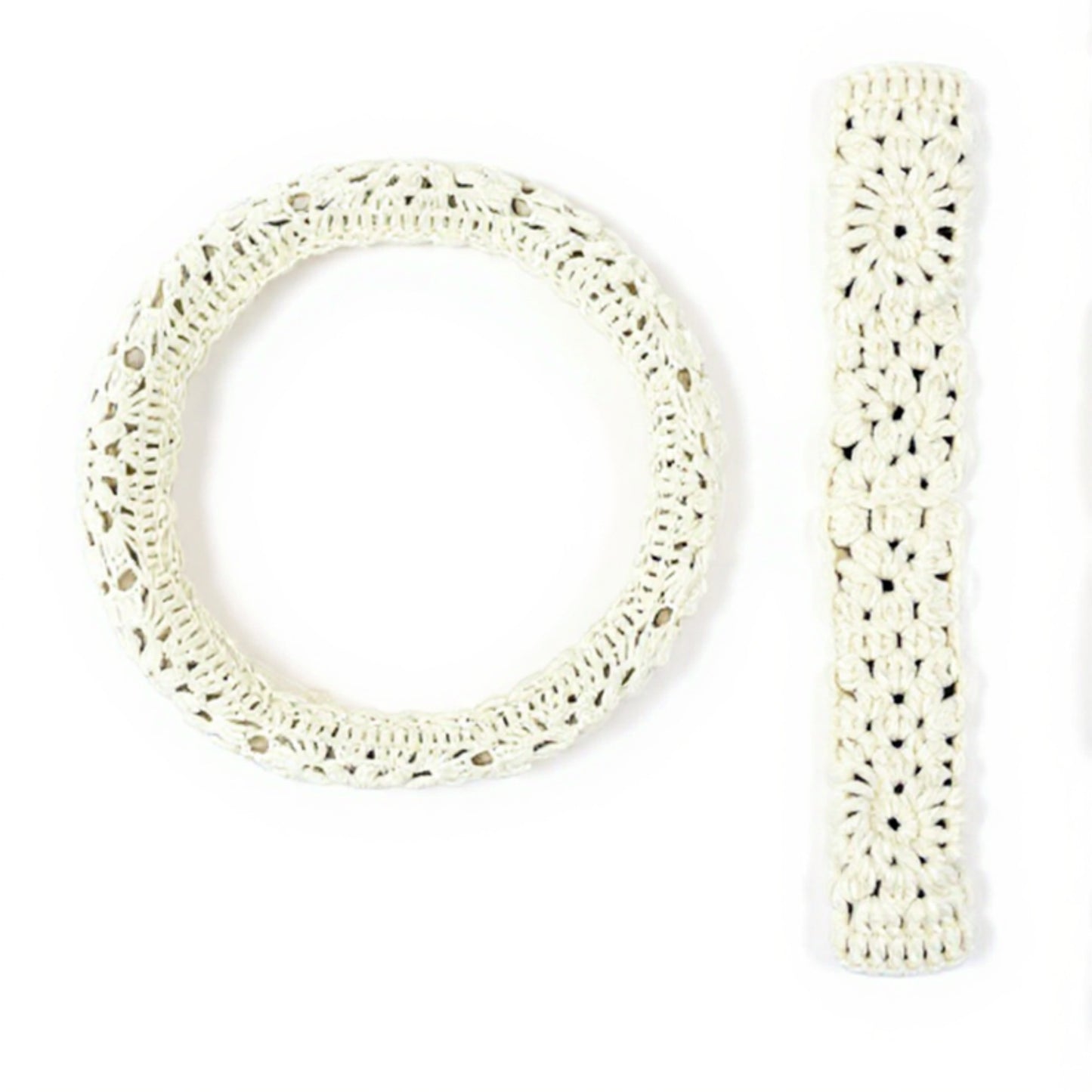 Anna-Kaci Handcrafted Crochet Steering Wheel Cover and Seat Belt Pad Set