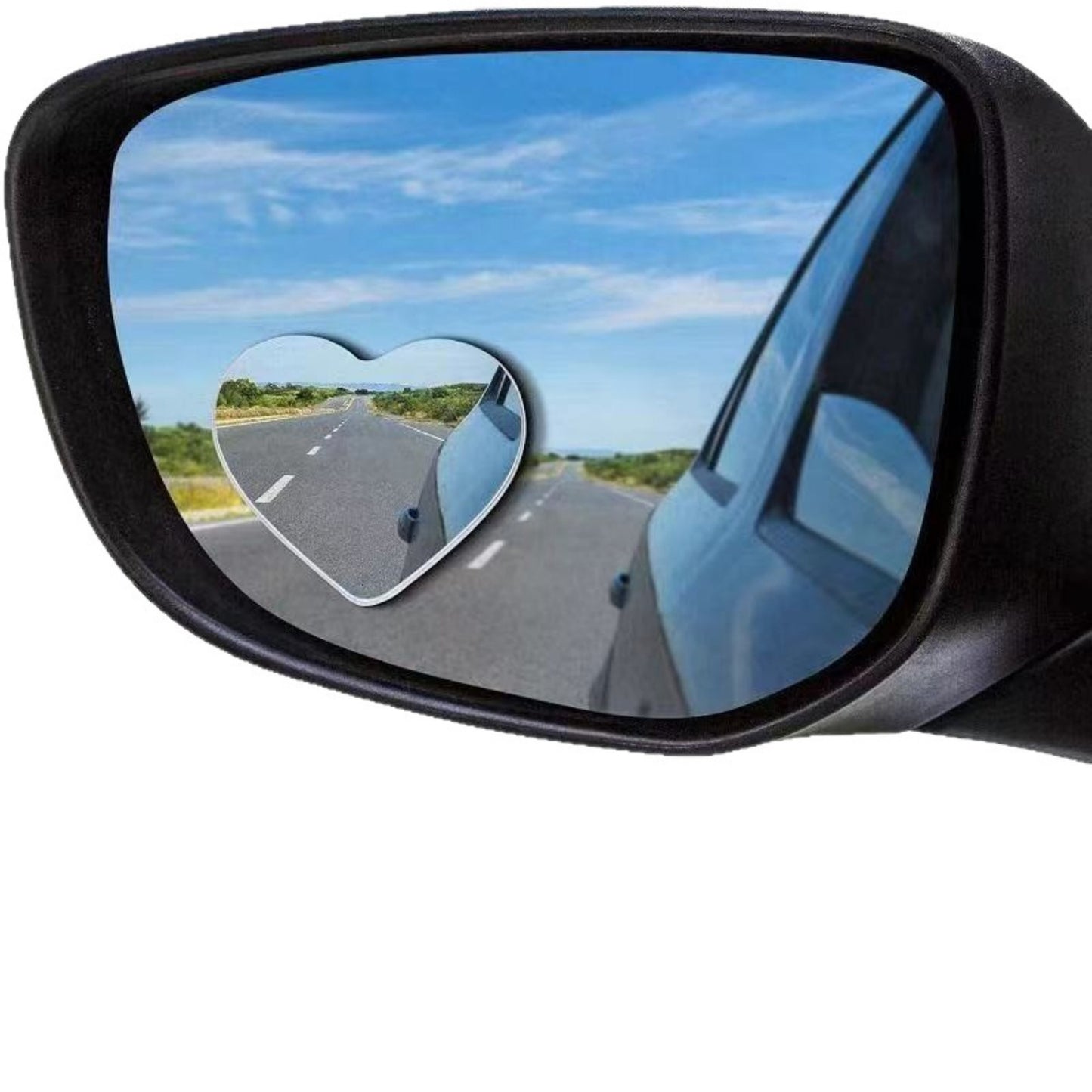 Anna-Kaci Heart-Shaped Blind Spot Mirror Set with Adjustable 360¡ã Rotation for Clearer Side View