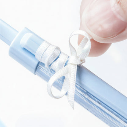 Anna-Kaci Set of 4 Retractable Ballpoint Pens with Light Blue Decorative Barrel Designs