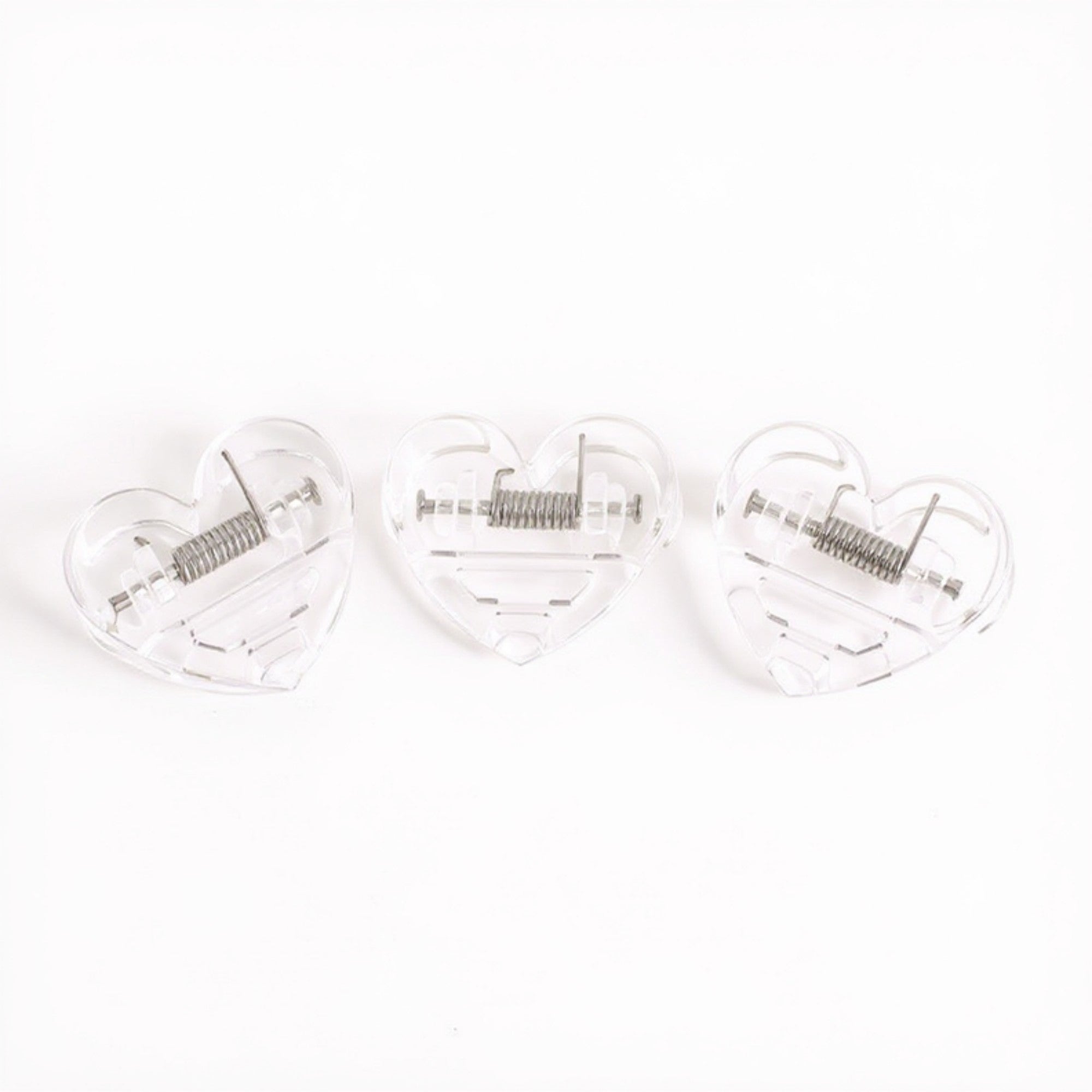 Anna-Kaci Set of 10 Heart-Shaped Acrylic Hair Claw Clips