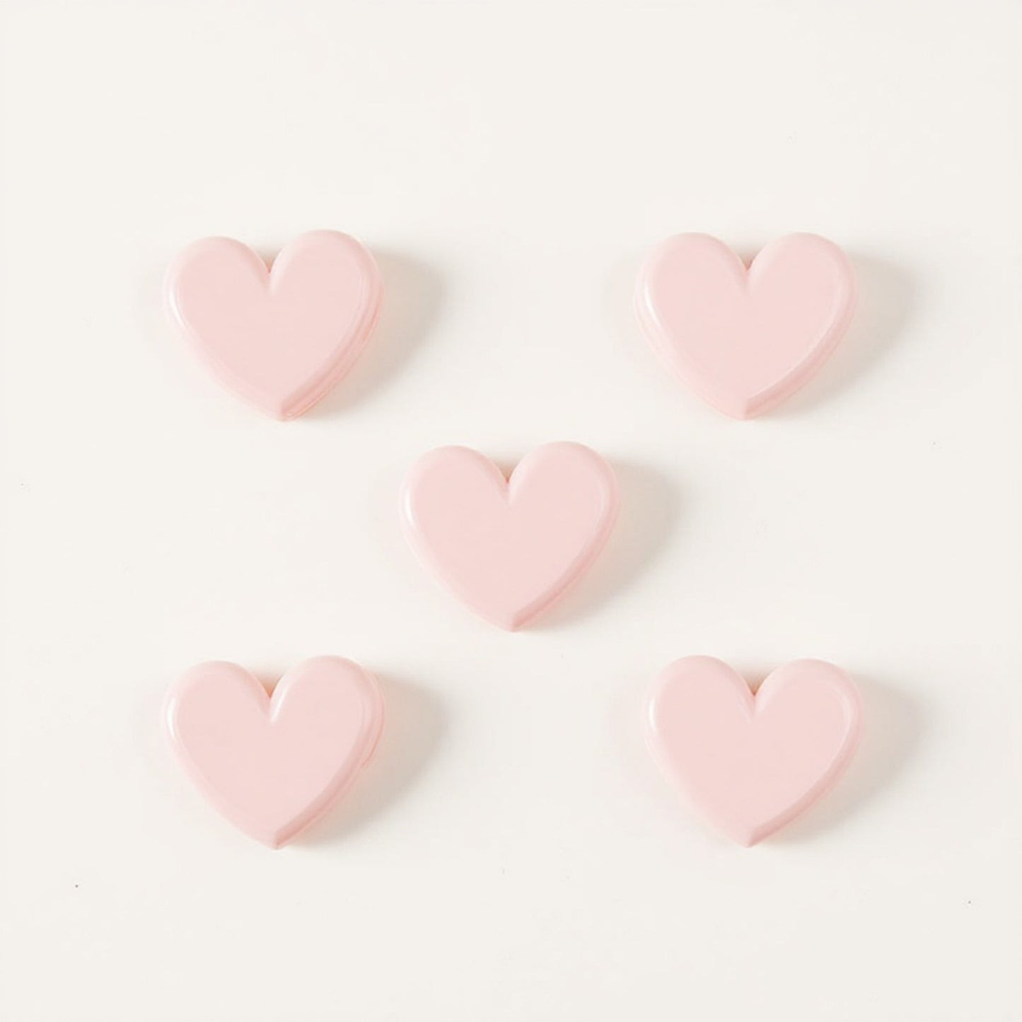 Anna-Kaci Set of 10 Heart-Shaped Acrylic Hair Claw Clips
