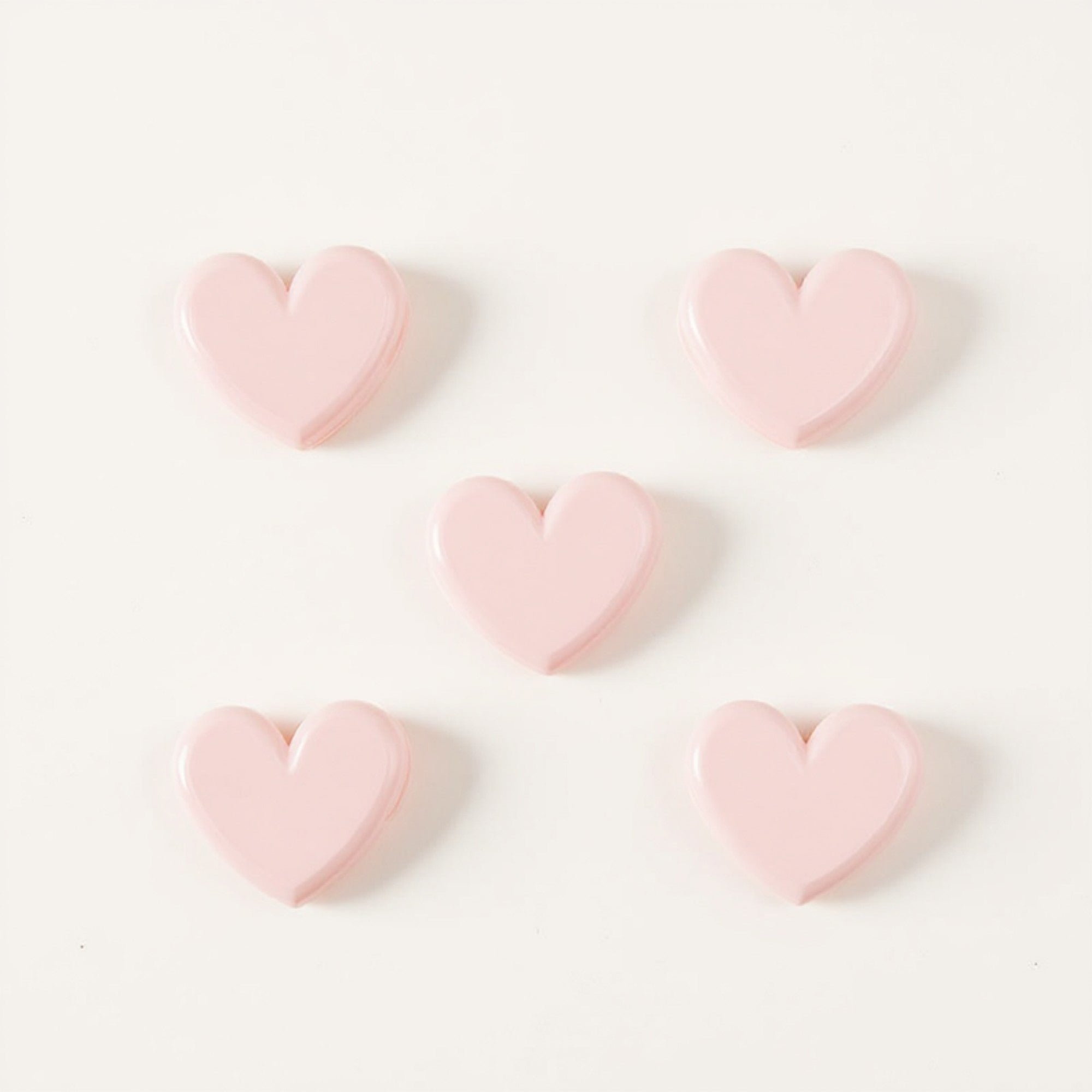 Anna-Kaci Set of 10 Heart-Shaped Acrylic Hair Claw Clips