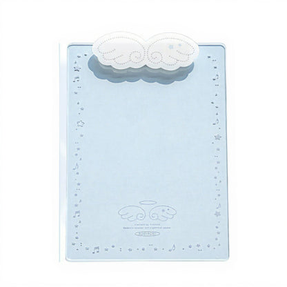 Anna-Kaci Angel Cloud-Themed Cardboard Clamp with Decorative Border and Stationery Paper