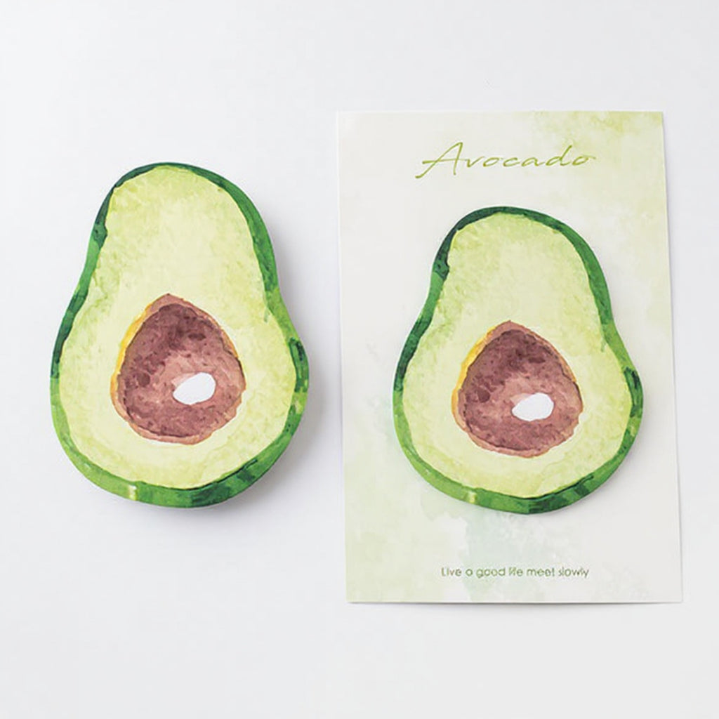 Anna-Kaci 3-Piece Fruit Shaped Sticky Note Pad Set for Fun Desk and Office Use