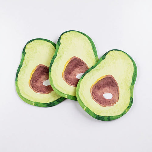 Anna-Kaci 3-Piece Fruit Shaped Sticky Note Pad Set for Fun Desk and Office Use