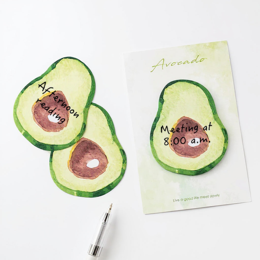 Anna-Kaci 3-Piece Fruit Shaped Sticky Note Pad Set for Fun Desk and Office Use