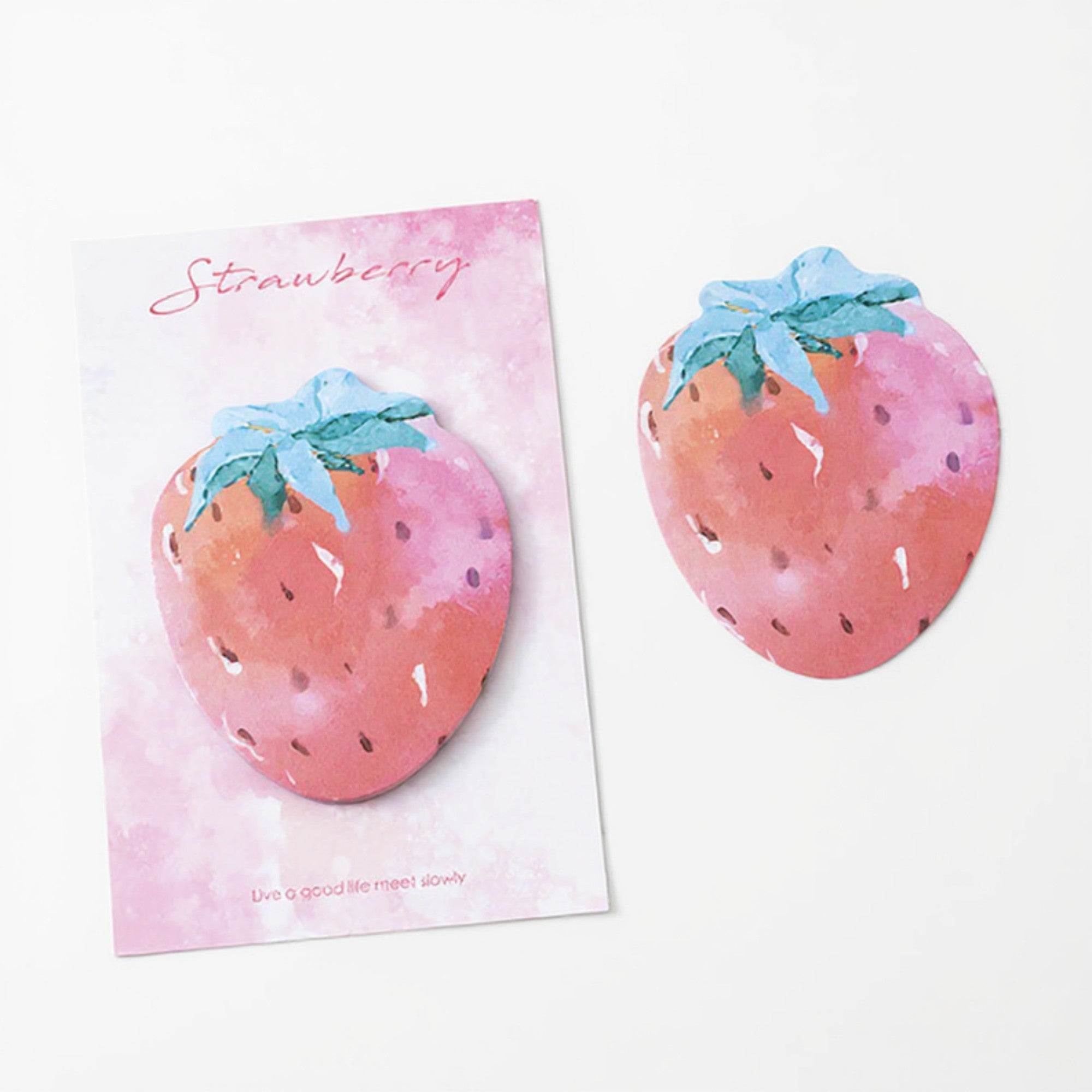 Anna-Kaci 3-Piece Fruit Shaped Sticky Note Pad Set for Fun Desk and Office Use