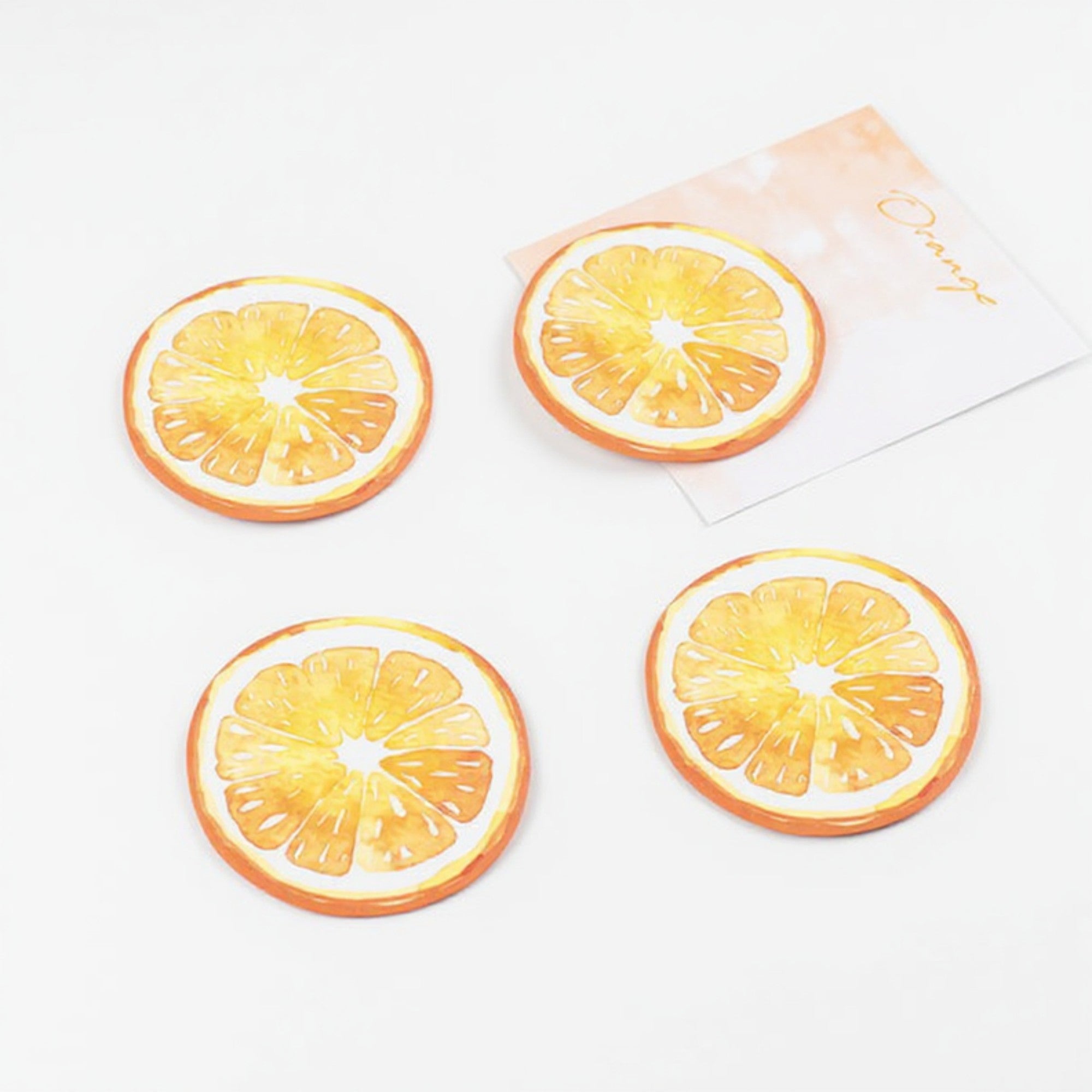 Anna-Kaci 3-Piece Fruit Shaped Sticky Note Pad Set for Fun Desk and Office Use