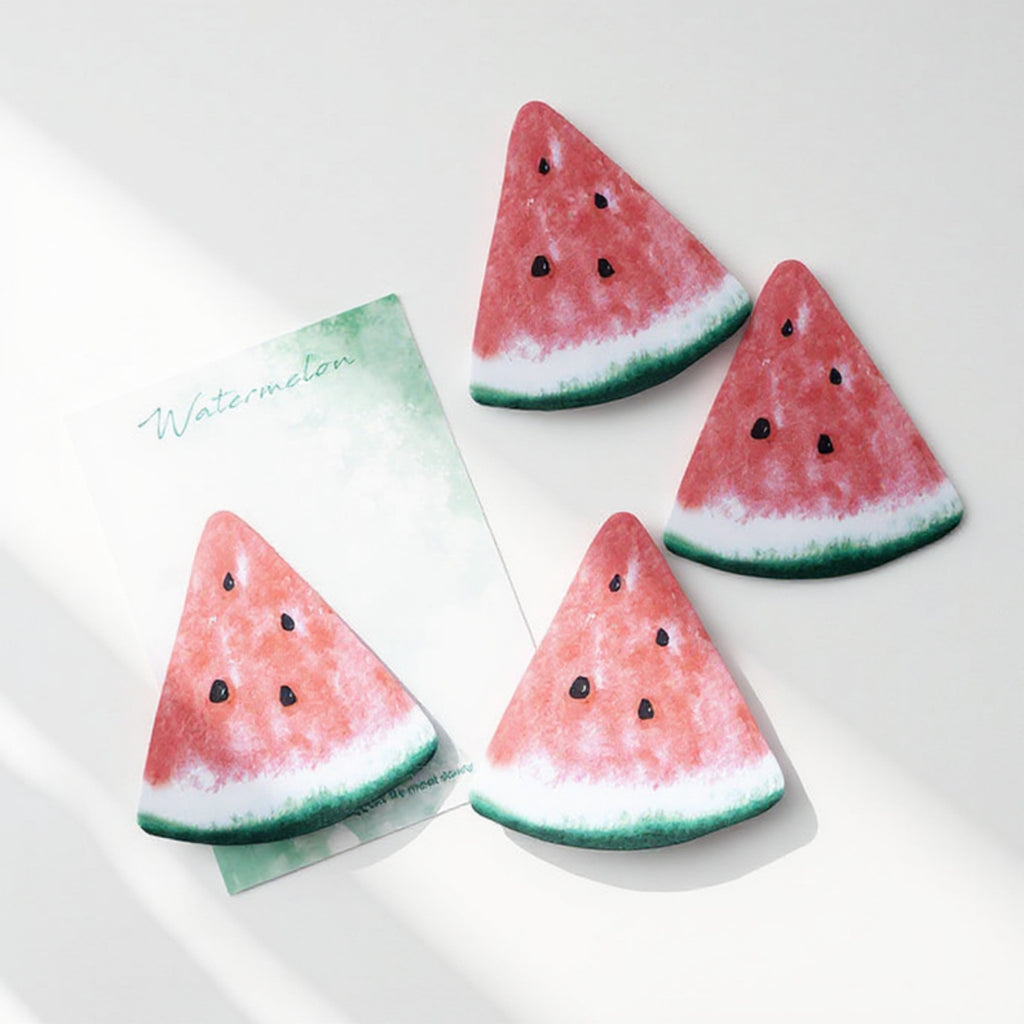 Anna-Kaci 3-Piece Fruit Shaped Sticky Note Pad Set for Fun Desk and Office Use