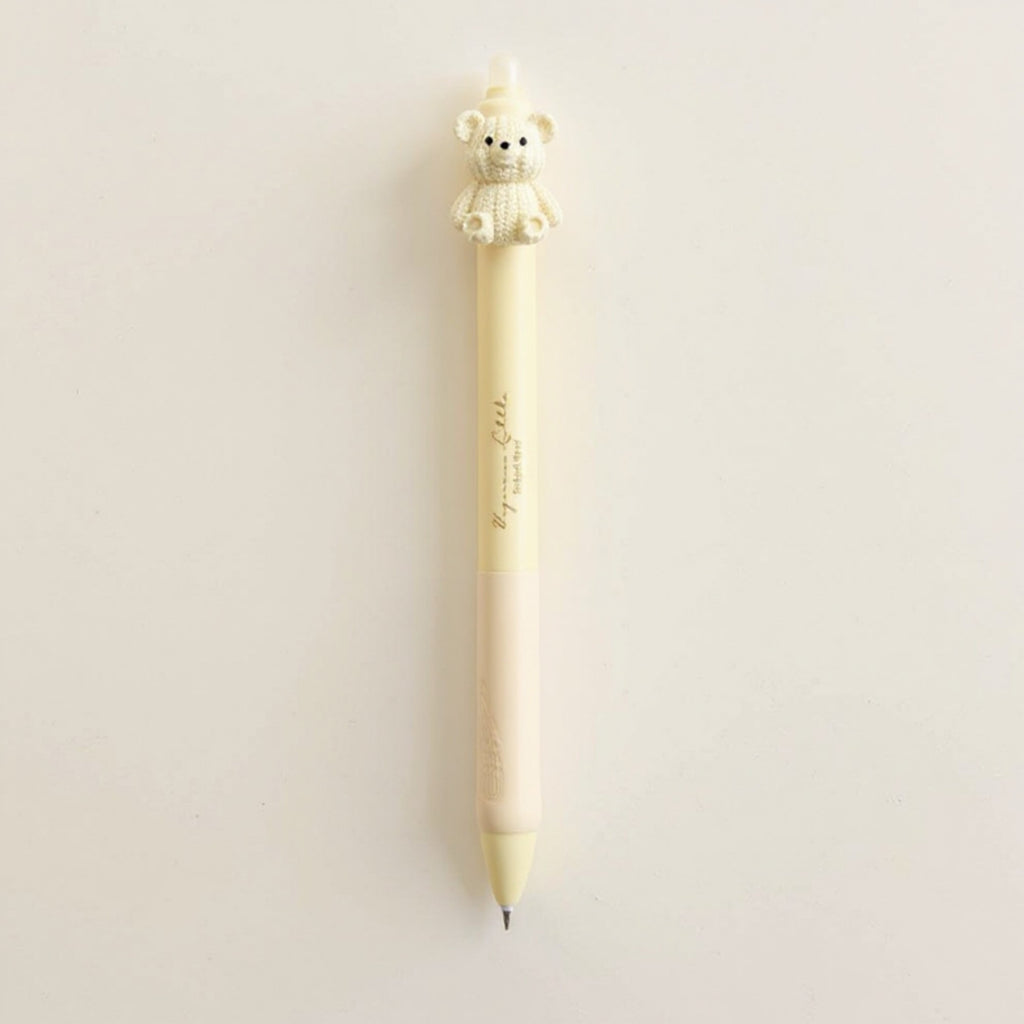 Anna-Kaci 5-Piece Teddy Bear Top Gel Pen Set with Soft Grip and Adorable 3D Bear Design