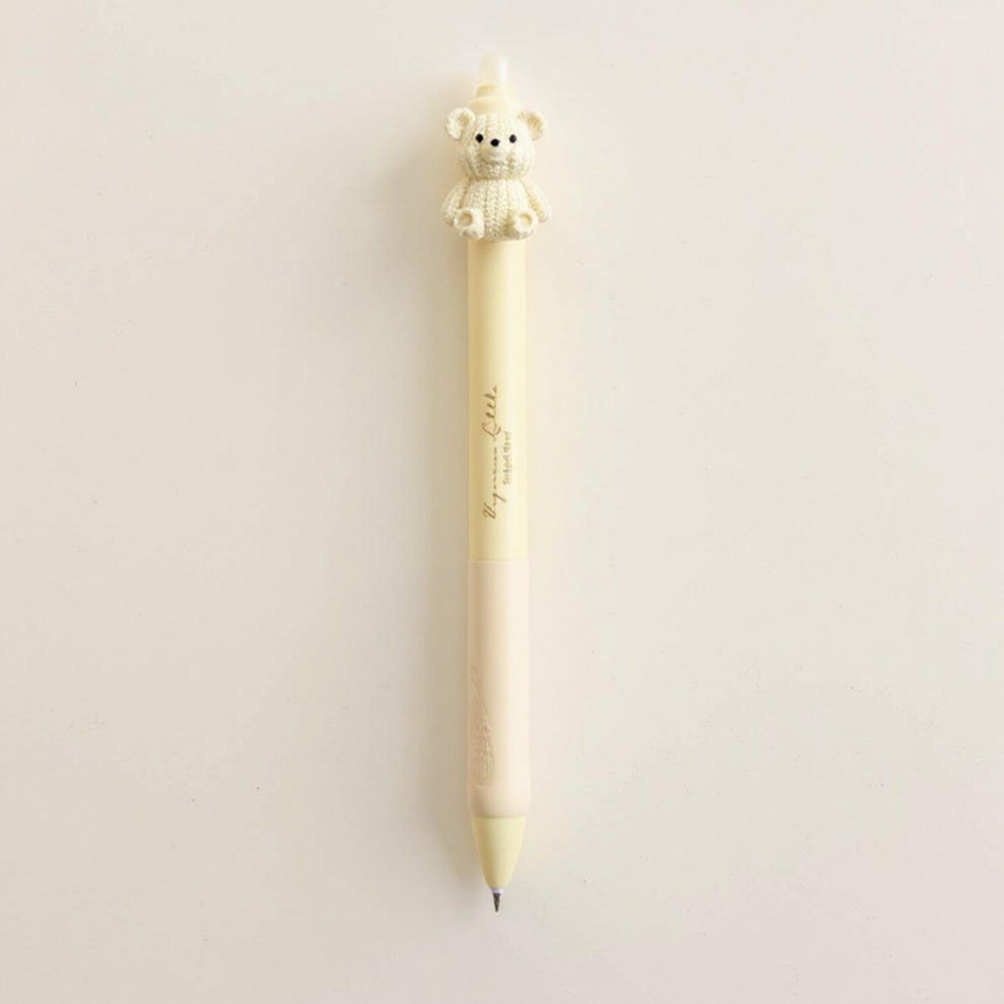 Anna-Kaci 5-Piece Teddy Bear Top Gel Pen Set with Soft Grip and Adorable 3D Bear Design