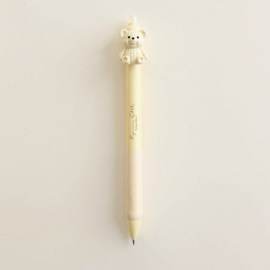 Anna-Kaci 5-Piece Teddy Bear Top Gel Pen Set with Soft Grip and Adorable 3D Bear Design