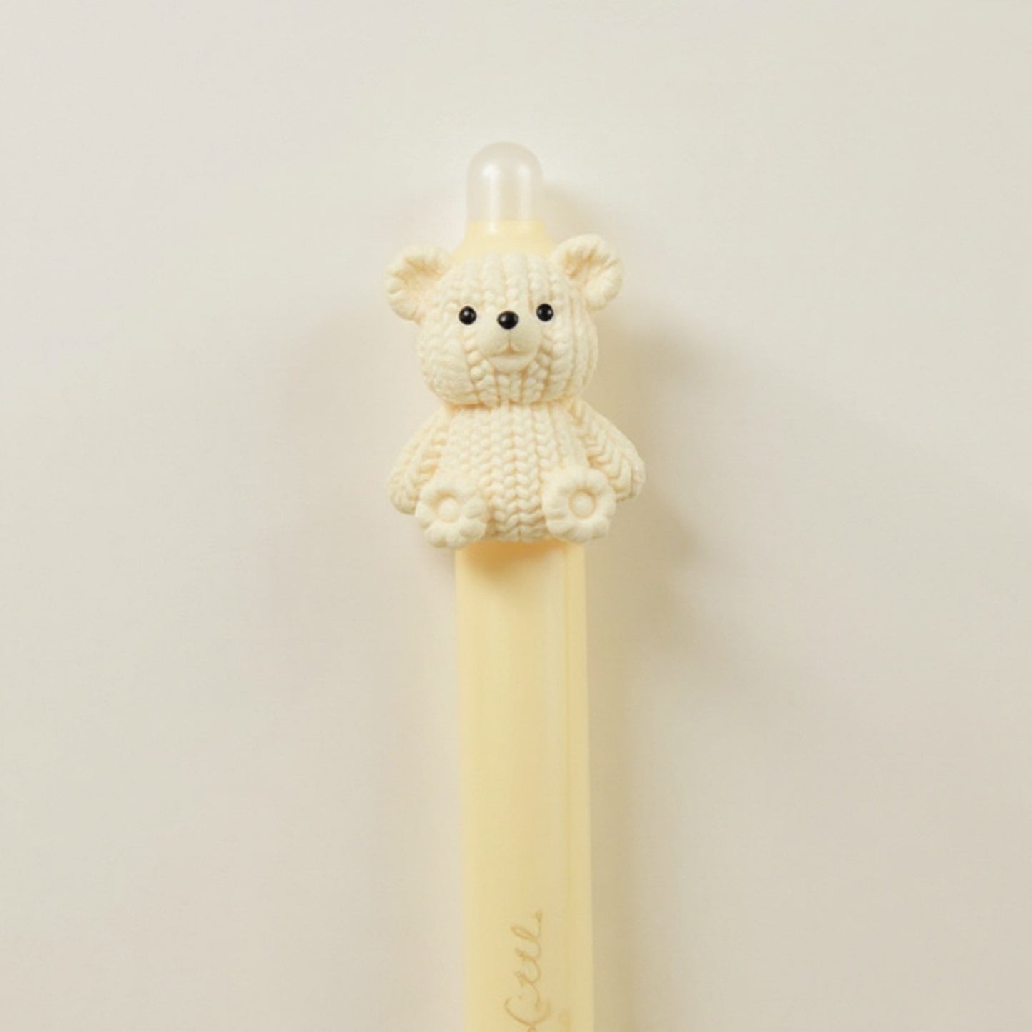 Anna-Kaci 5-Piece Teddy Bear Top Gel Pen Set with Soft Grip and Adorable 3D Bear Design