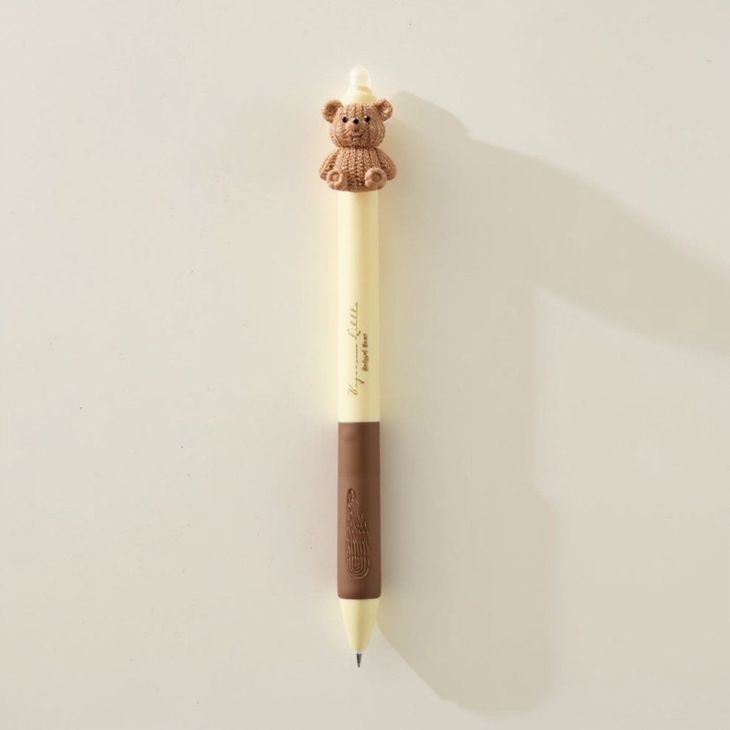 Anna-Kaci 5-Piece Teddy Bear Top Gel Pen Set with Soft Grip and Adorable 3D Bear Design