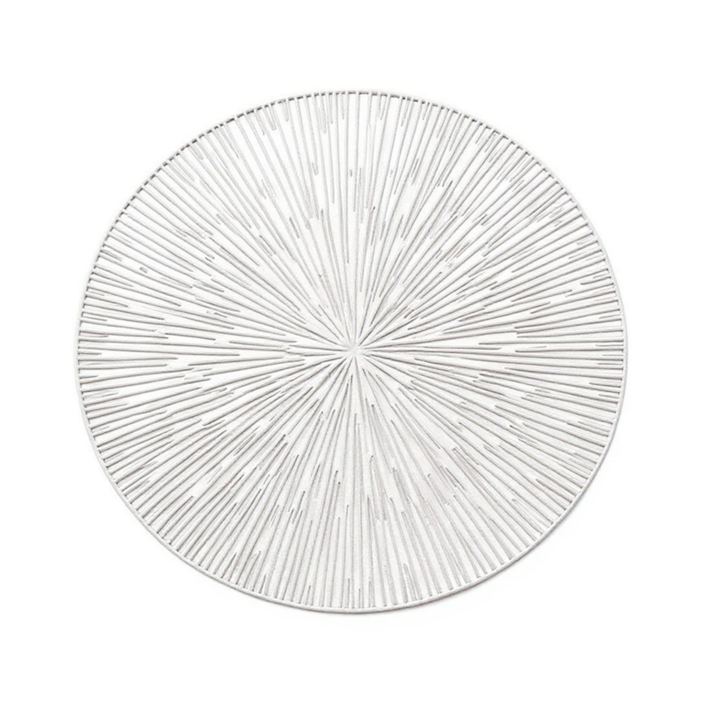 Anna-Kaci 4-Piece Round Woven Rattan Placemat with Radiating Sunburst Design