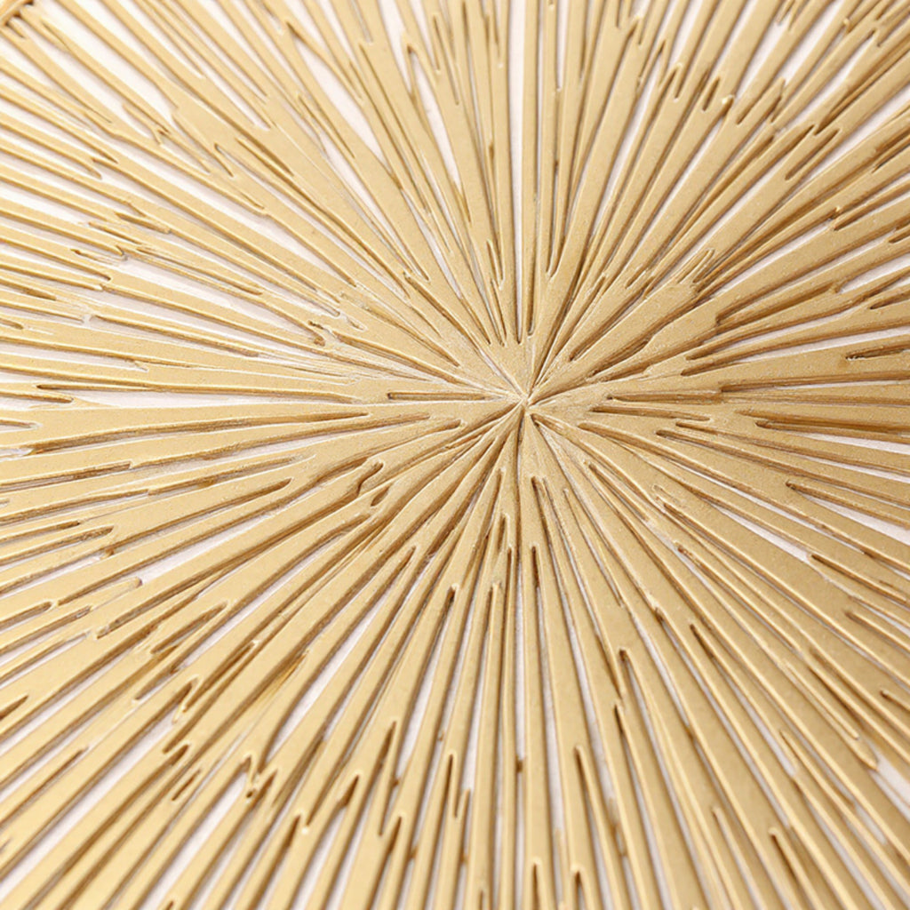 Anna-Kaci 4-Piece Rectangular Woven Rattan Placemat with Radiating Sunburst Design